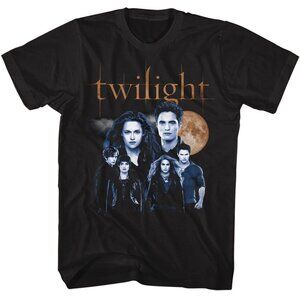 Twilight Cullen Family Moon Movie Fan Gift Graphic Vampire Black T-Shirt 159